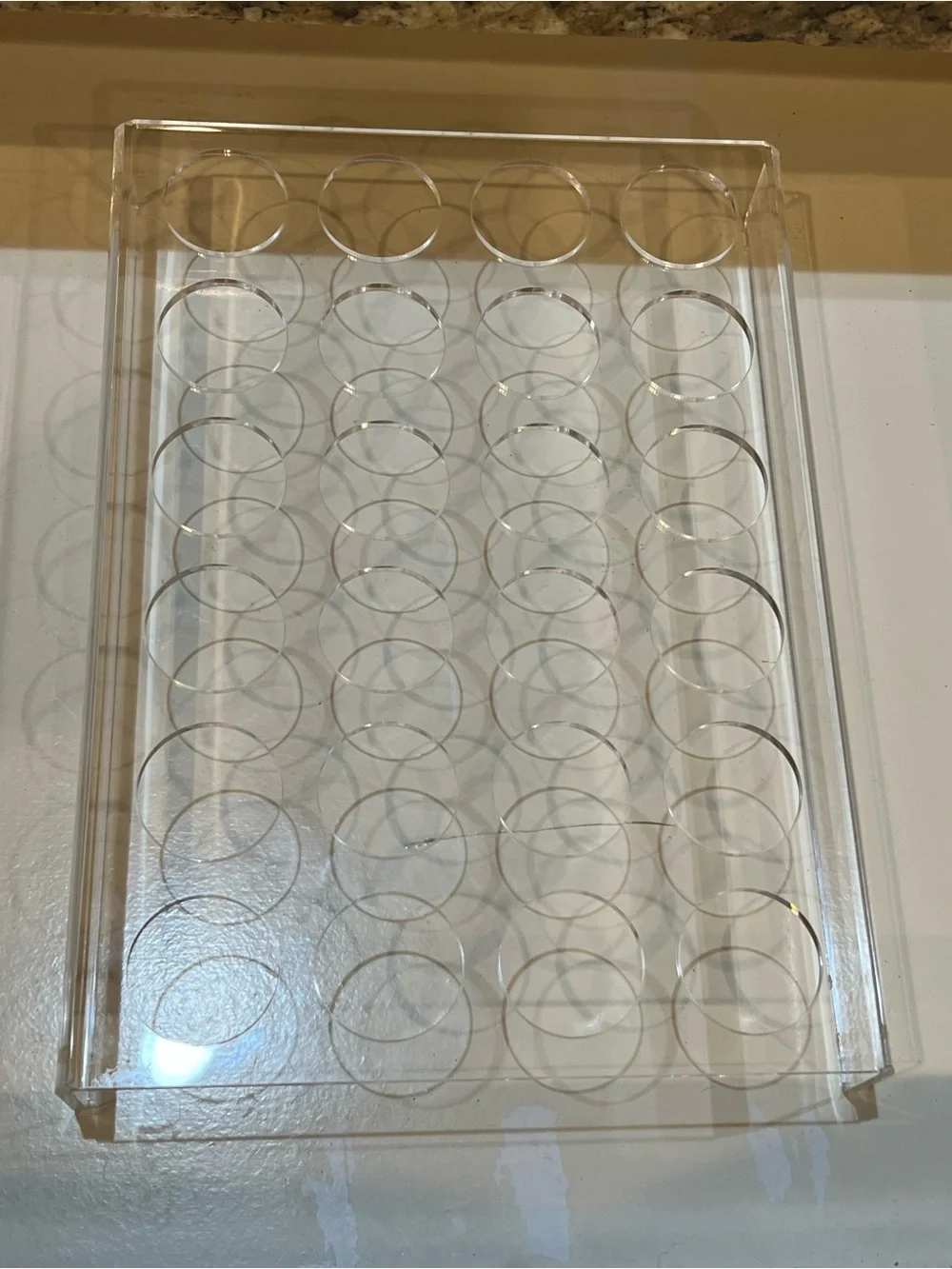 24-Slot Flat Acrylic Coffee Pod Holder (pods not included)